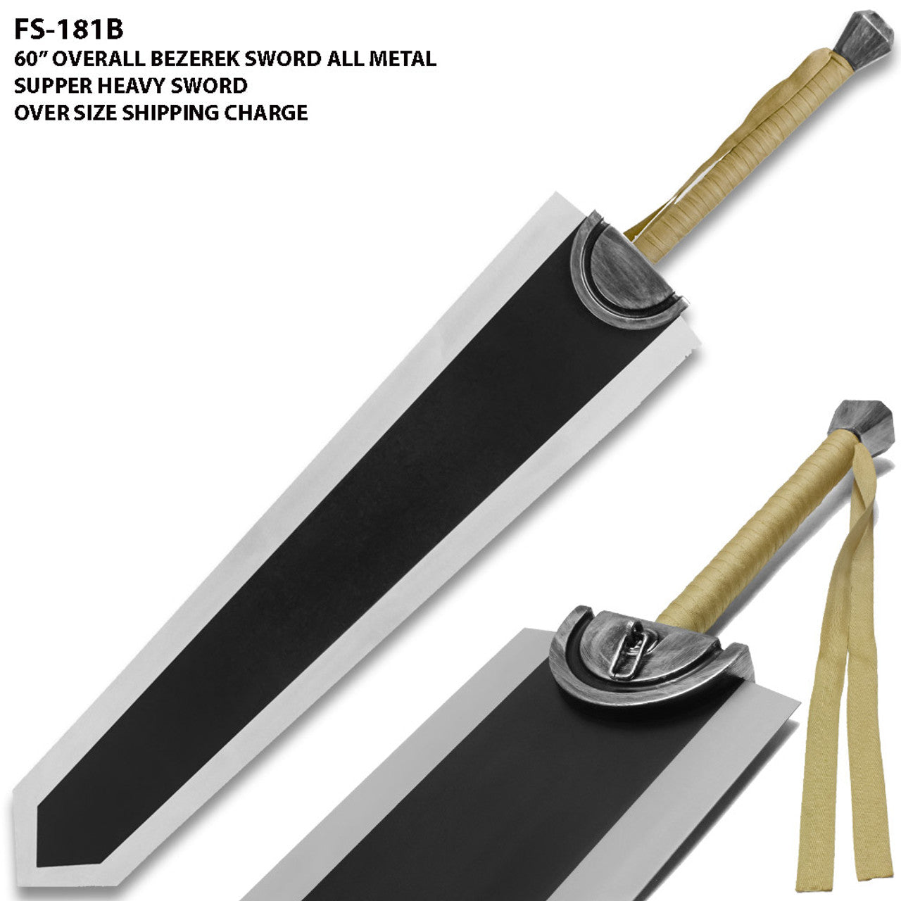 Berserk Guts’ Dragonslayer Metal Sword Replica