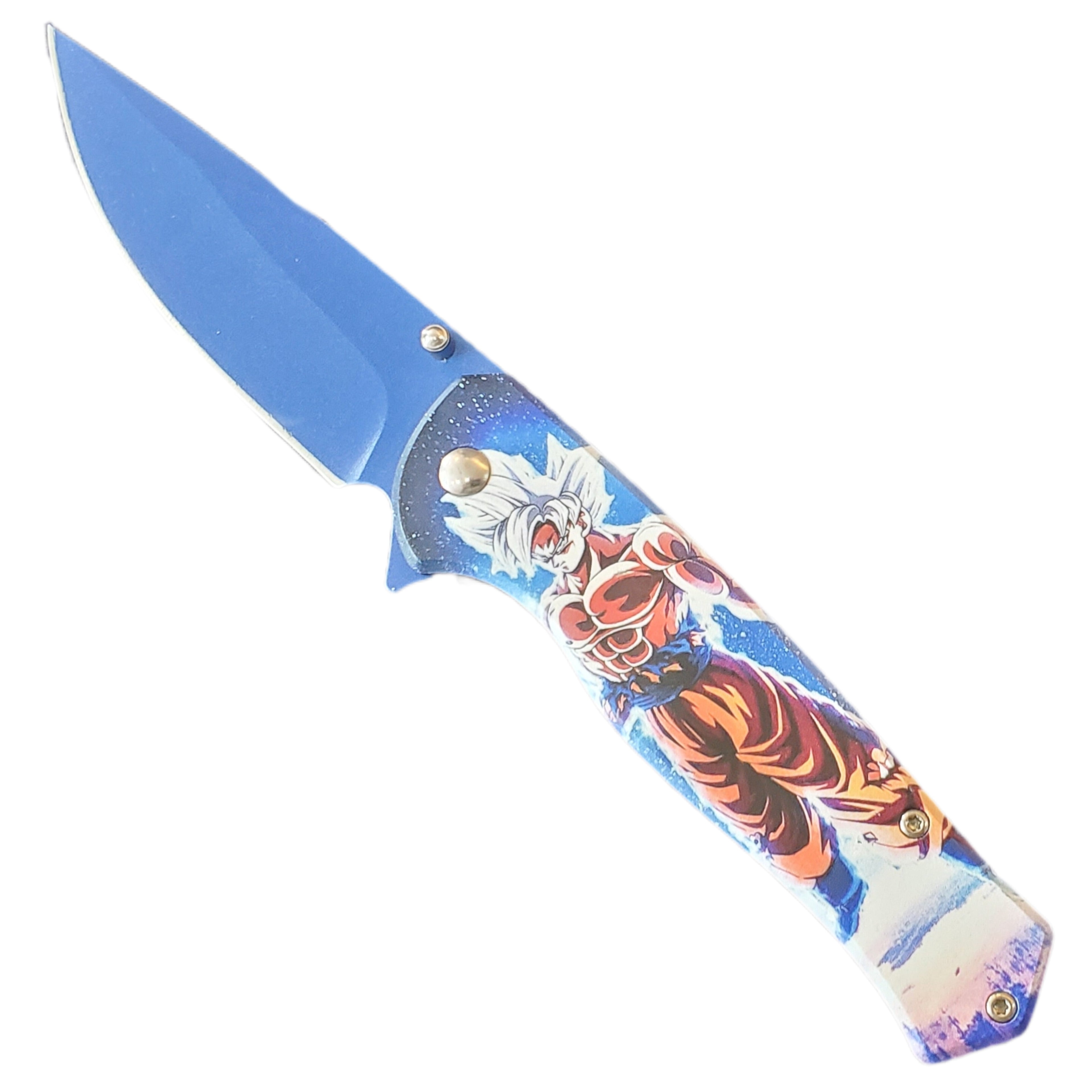 Dragon Ball Knife- Ultra Instinct Goku- SPRING ASSISSITED KNIFE