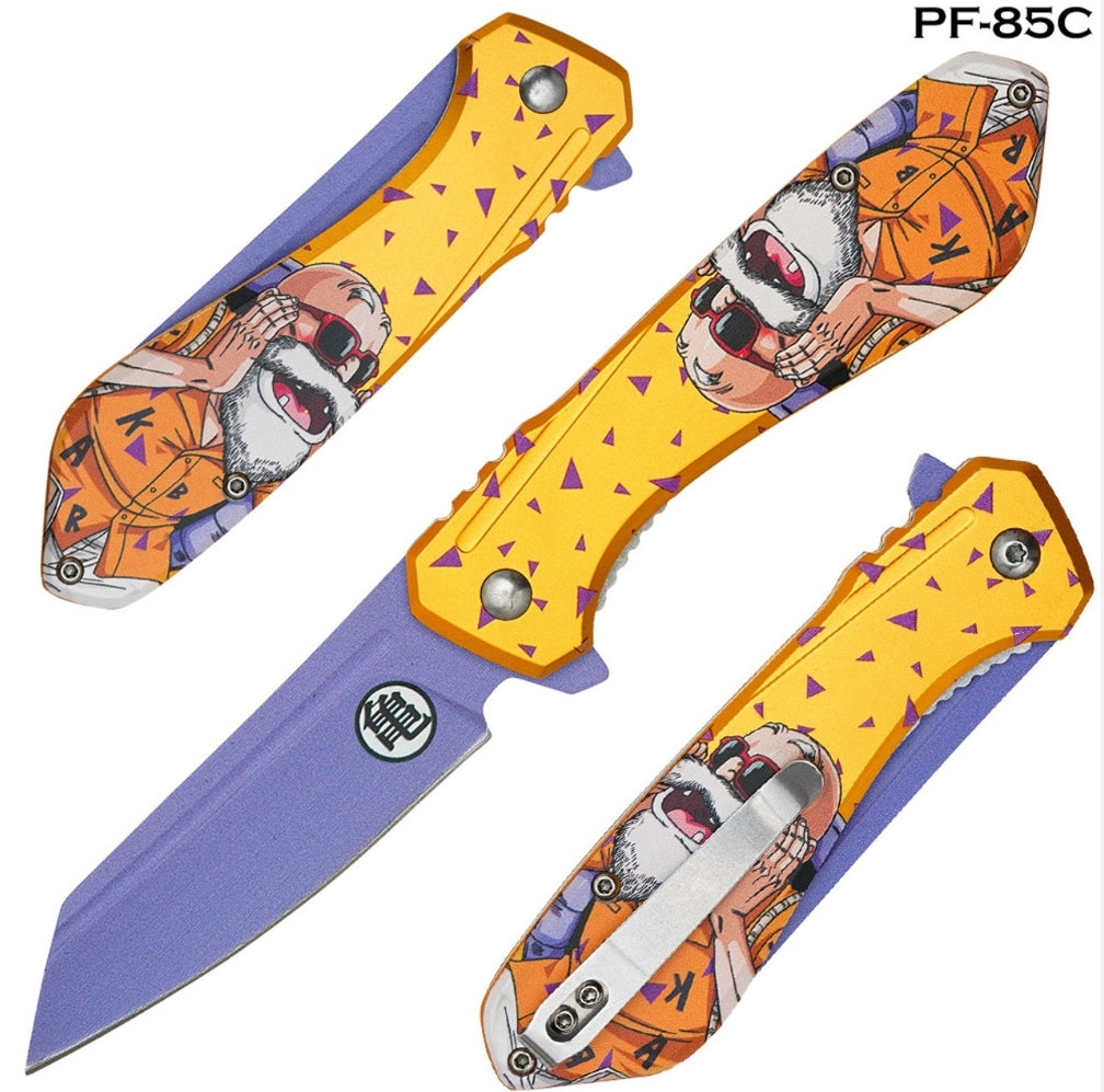 Dragon Ball Knife- Master Roshi SPRING ASSISSITED KNIFE