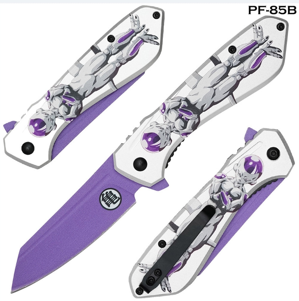 Dragon Ball Knife– Frieza Arm Crossed- SPRING ASSISSITED KNIFE
