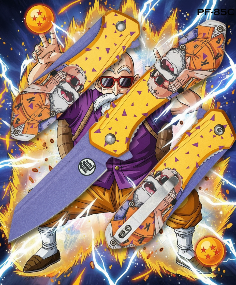 Dragon Ball Knife- Master Roshi SPRING ASSISSITED KNIFE