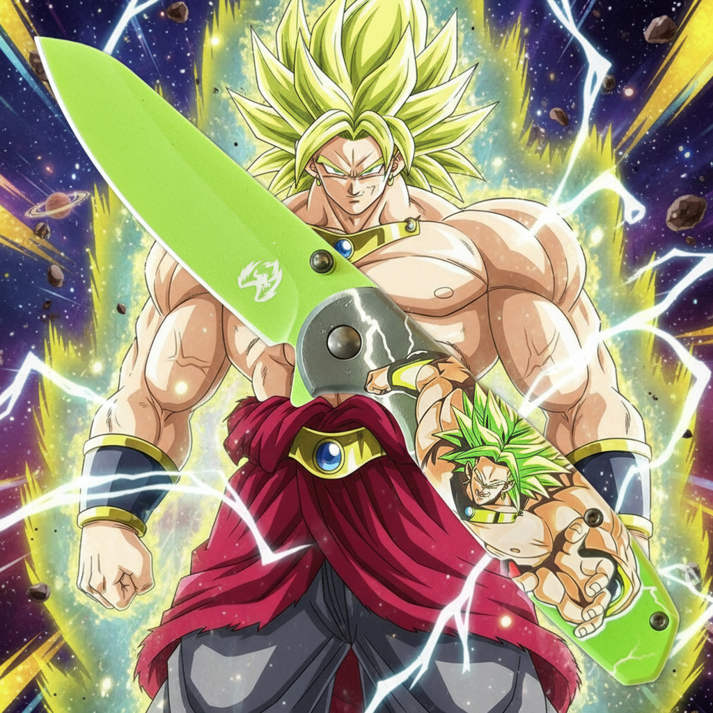 Dragon Ball Knife – Super Saiyan Browly (Spring Assisted)