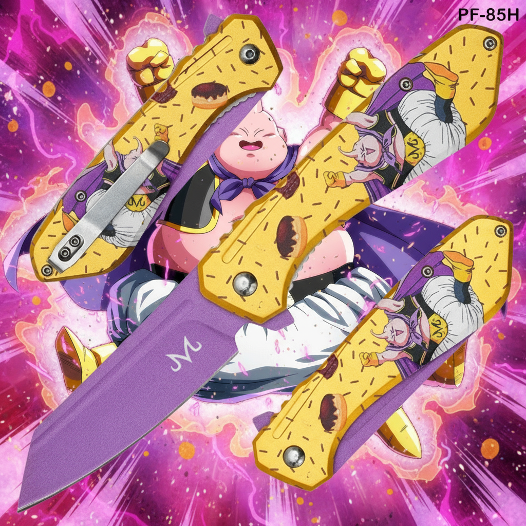 Dragon Ball Knife- Majin Buu Donut SPRING ASSISSITED KNIFE