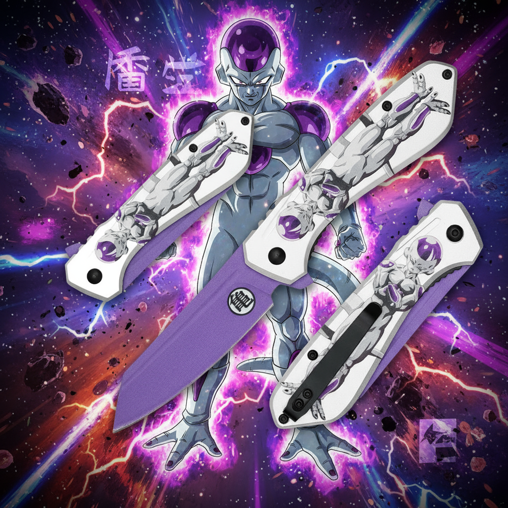 Dragon Ball Knife– Frieza Arm Crossed- SPRING ASSISSITED KNIFE