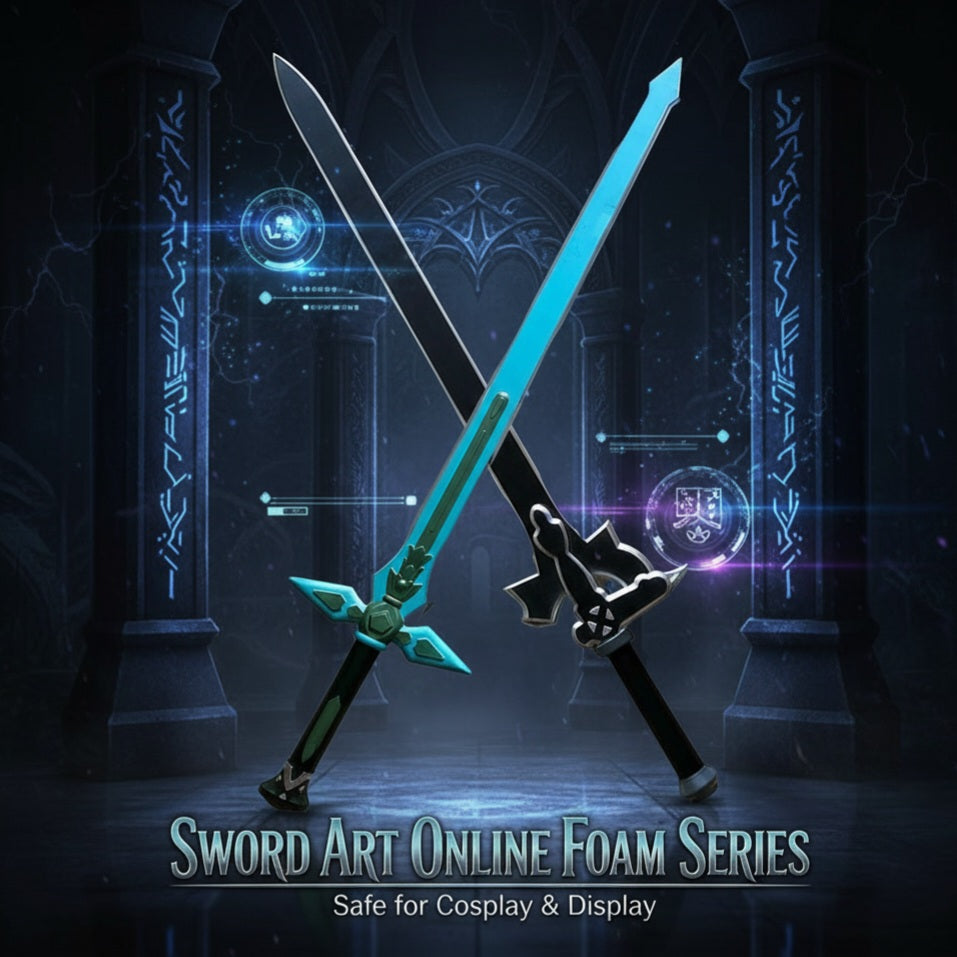 Sword Art Online SAO Kirito Sword& Dark Repulser FOAM Sword Set
