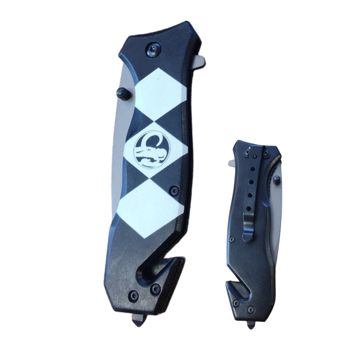 MMPR Black Ranger Pocket Knife