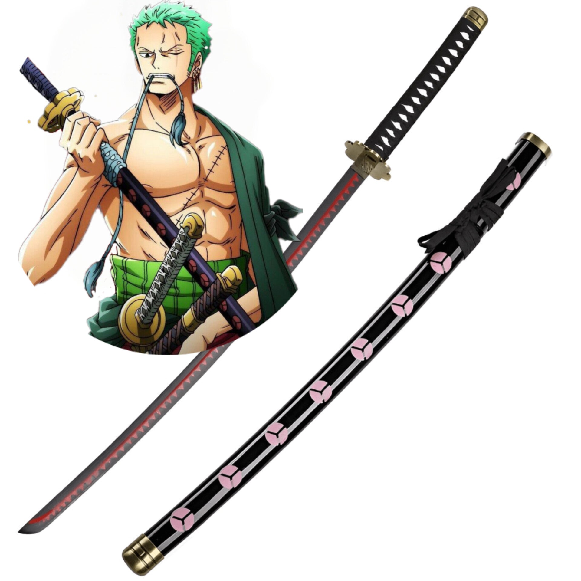 One Piece Sword – Roronoa Zoro Shusui PURPLE & BLACK KATANA