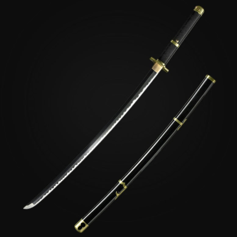One Piece BATTLE READY Sword – Roronoa Zoro's Yubashiri BLACK KATANA