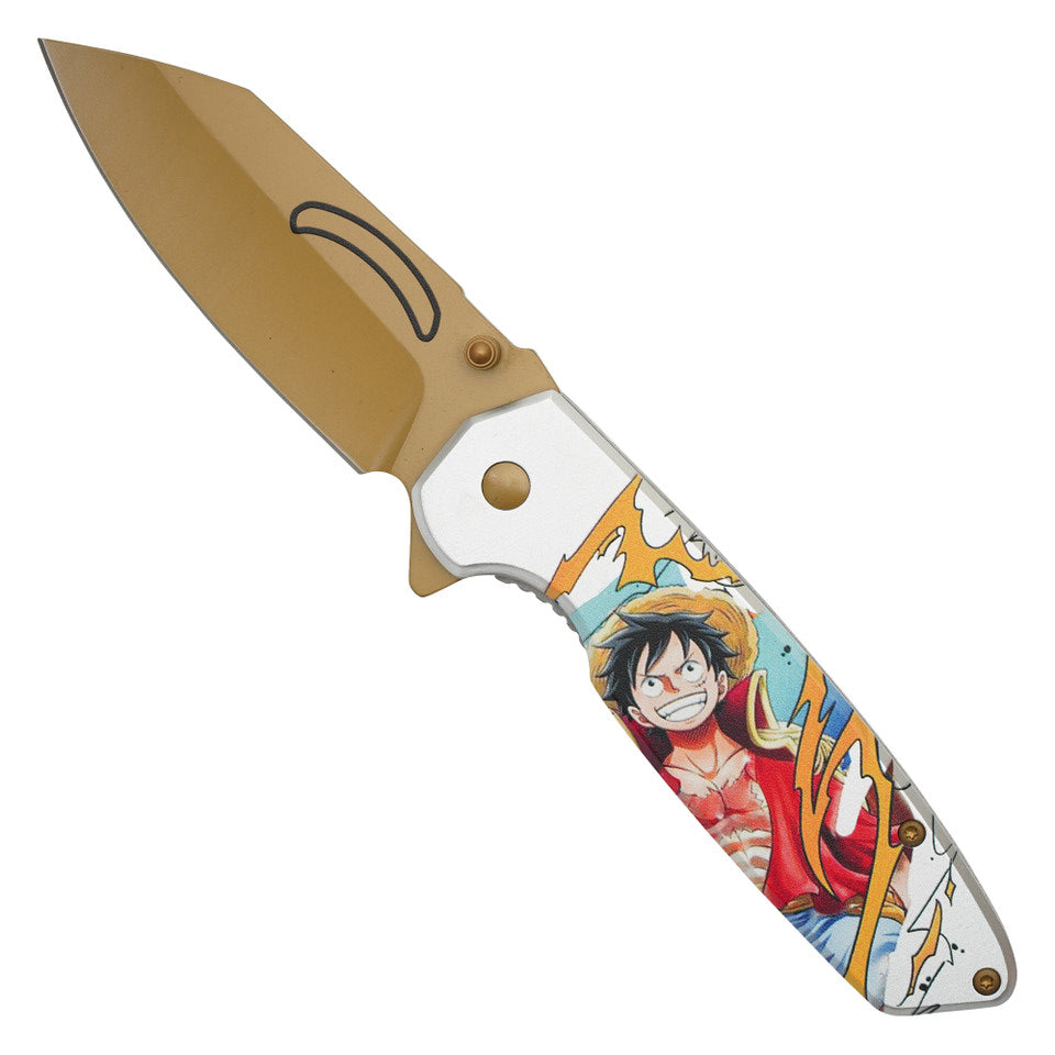 One Piece Knife - Luffy Face Art SPRING ASSISTED KNIFE