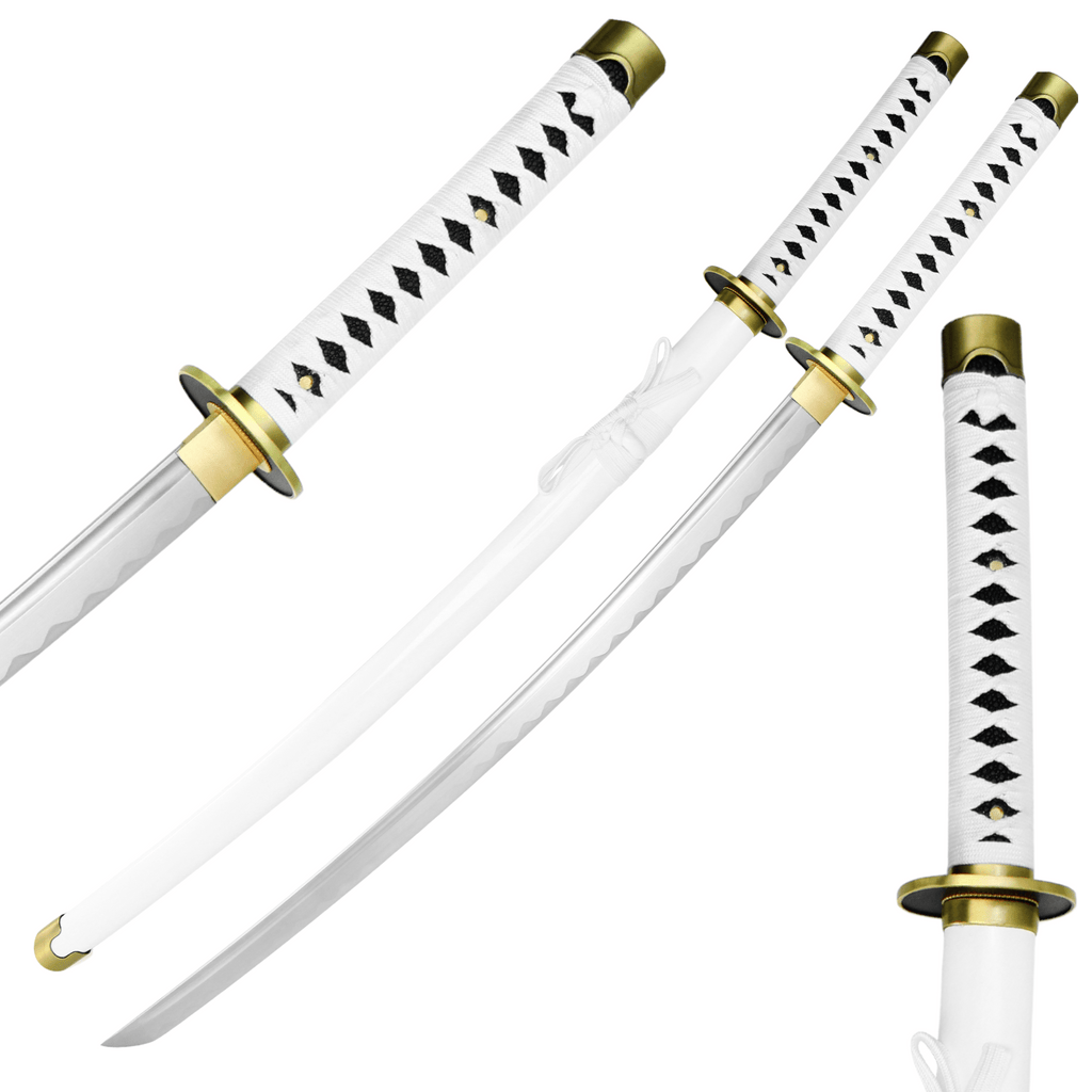 One Piece BATTLE READY Sword – Roronoa Zoro's Wado Ichimonji WHITE KATANA *
