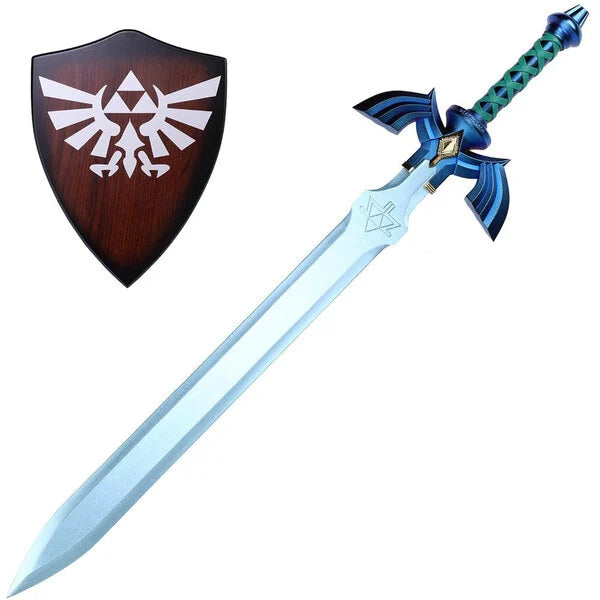 Zelda Link's Skyward Blue Master Sword with Plaque