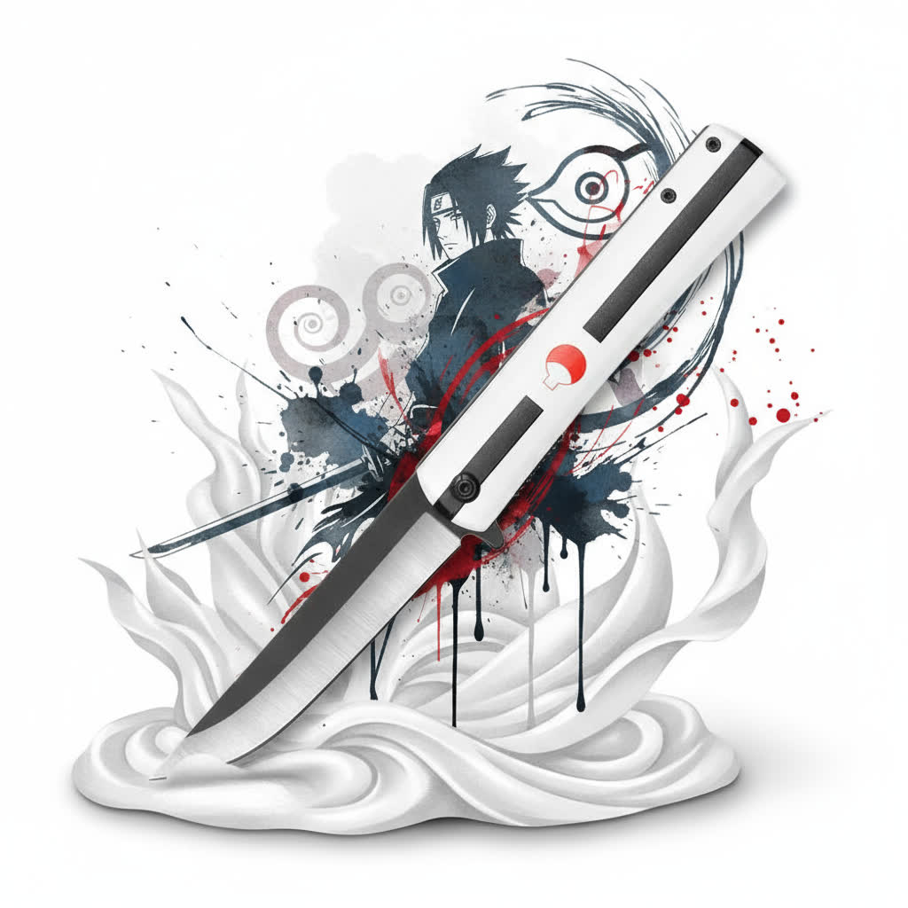 Sasuke White Katana Spring Assisted Knife