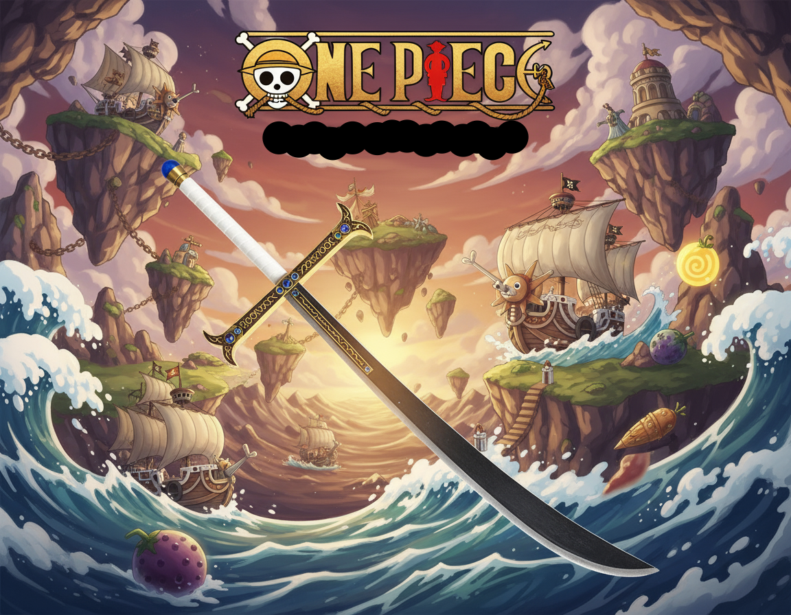 One Piece Sword – Dracule Mihawk’s Yoru Sword (HIGH CARBON)