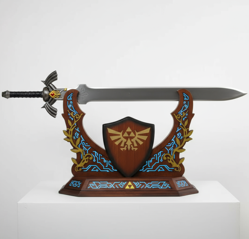 Legend Of Zelda -  Twilight Princess Sword With Plaque Black