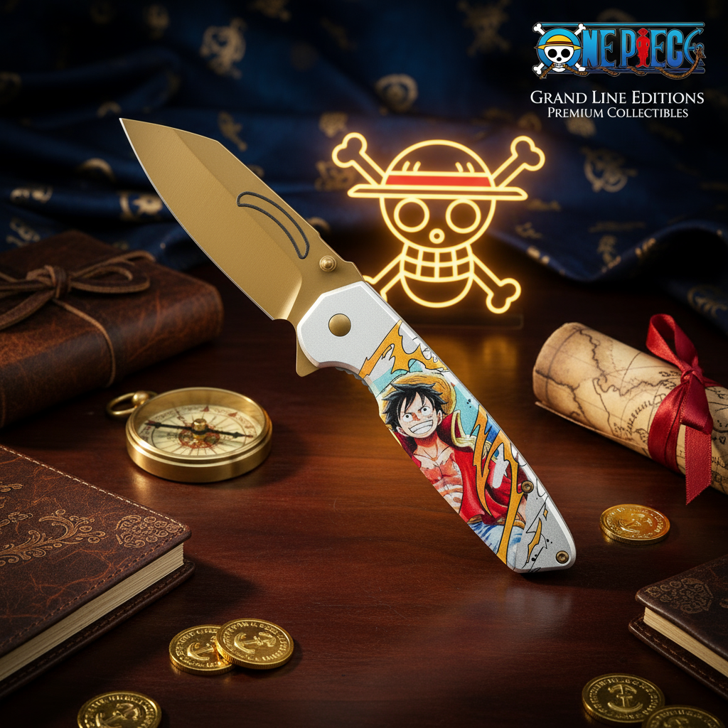 One Piece Knife - Luffy Face Art SPRING ASSISTED KNIFE