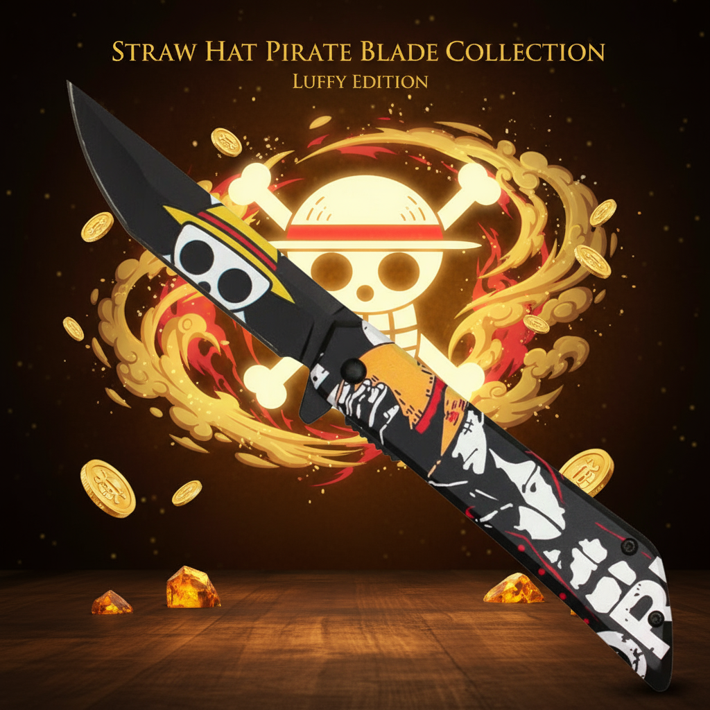 One Piece Knife – Monkey D. Luffy Face SPRING ASSISTED KNIFE