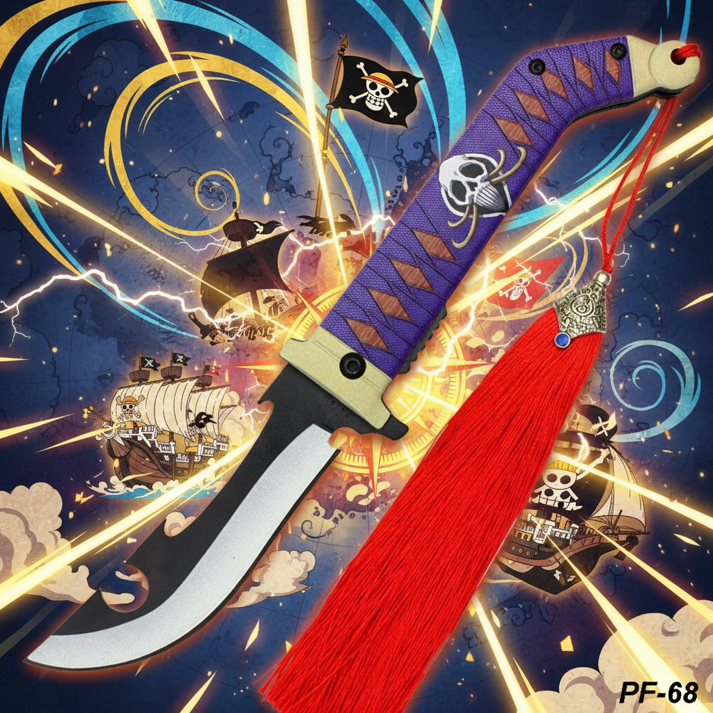 One Piece Knife - Whitebeard Katana SPRING ASSISTED KNIFE
