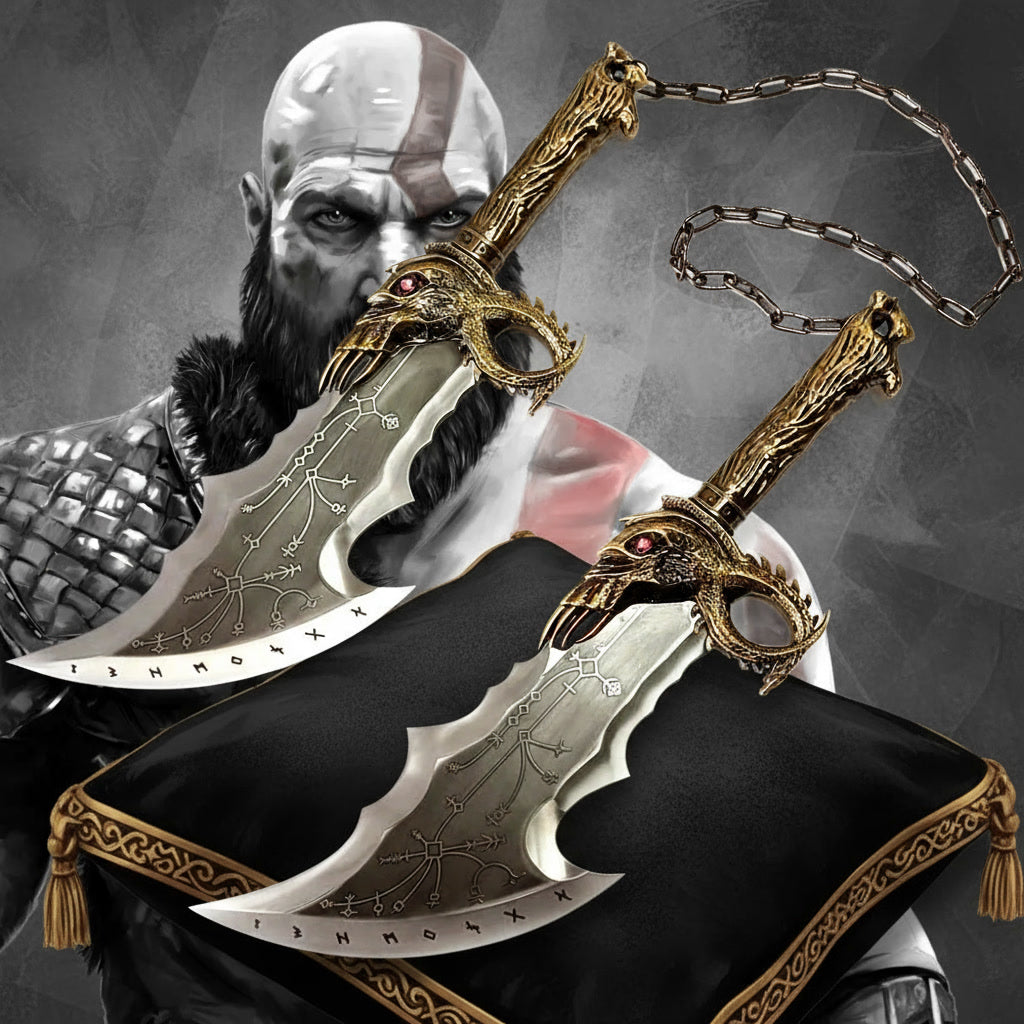 God of War Gold Blades of Chaos Metal