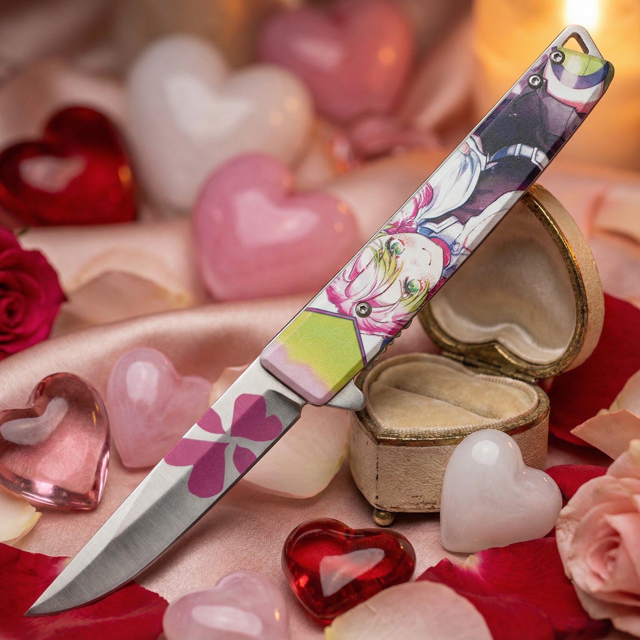 Demon Slayer Mitsuri Art Spring Assisted Knife