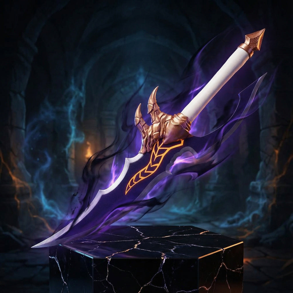 Solo Leveling Kasakas Fang Metal Dagger With Stand