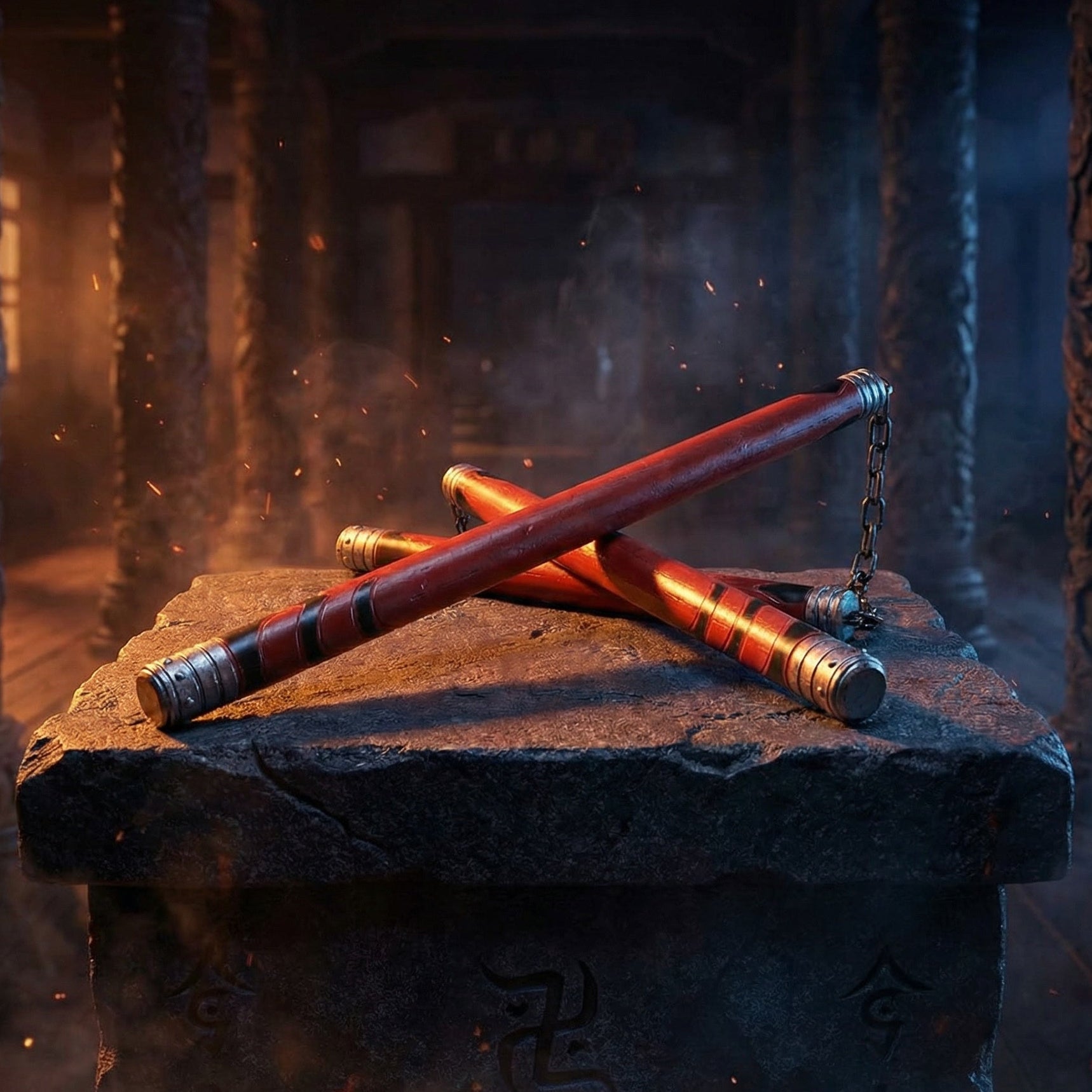 Jujutsu Kaisen JJK Cursed Tools Playful Cloud Three Section Cudgel “Playful Cloud”