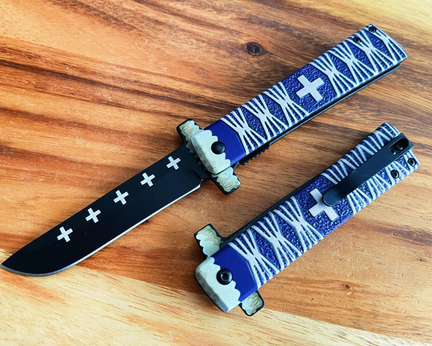 One Piece Knife- Law Katana SPRING ASSISTED KNIFE