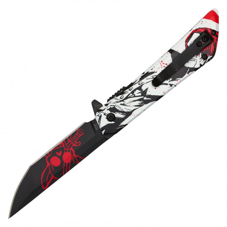 One Piece Knife - Ace Face SPRING ASSISTED KNIFE