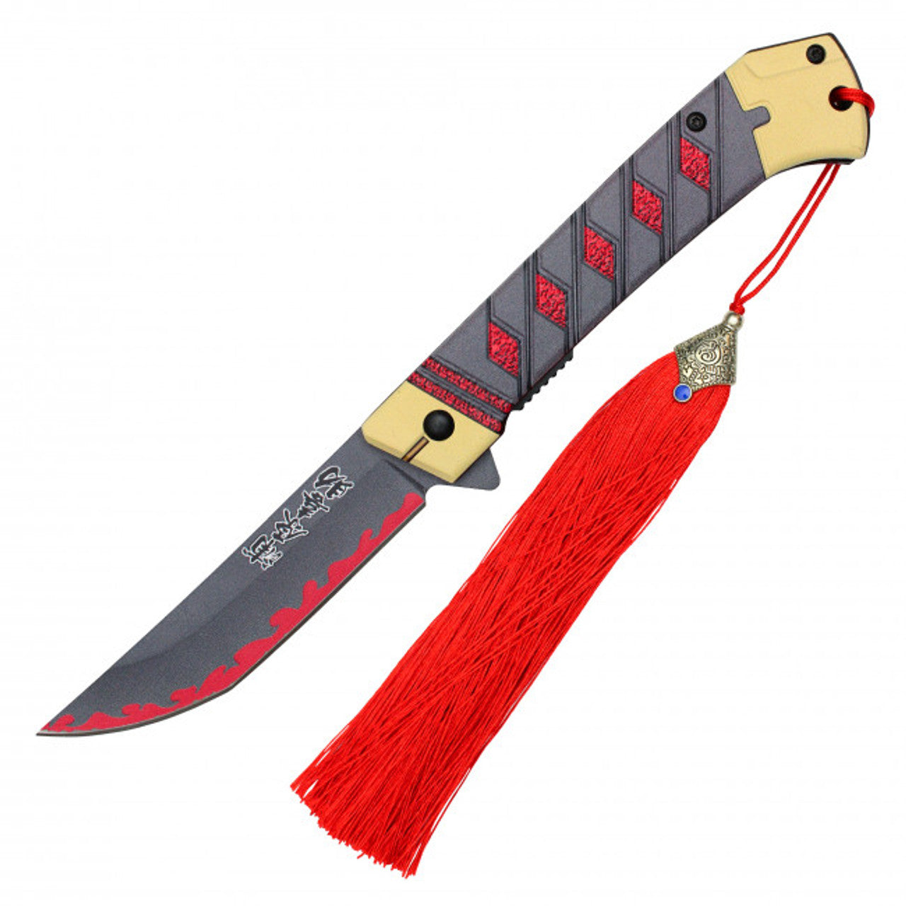 One Piece Knife- Roronoa Zoro Sandai Kitetsu Katana SPRING ASSISSITED KNIFE