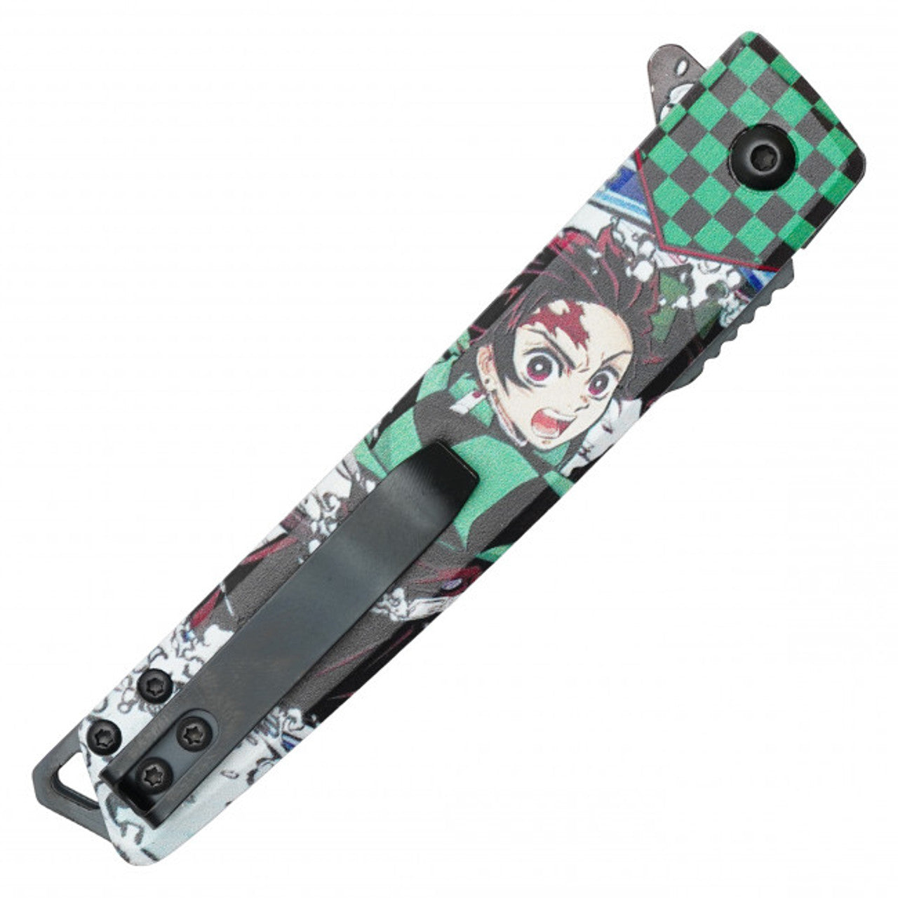 Demon Slayer Tanjrio Art Katana Spring Assisted Knife