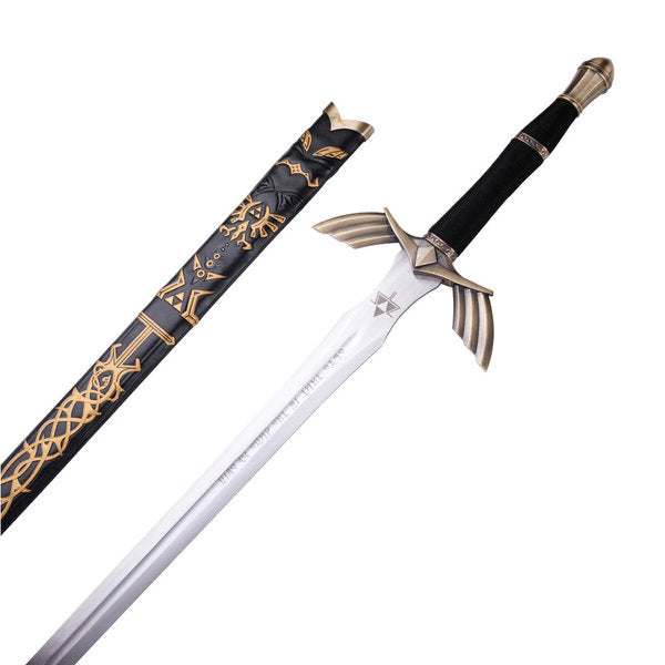 Zelda Mastersword Steel with Black Sheath
