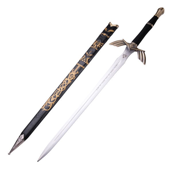 Zelda Mastersword Steel with Black Sheath