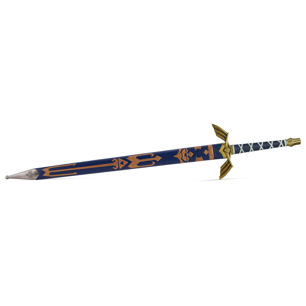 Legend Of Zelda- Metal Master Sword with Blue Leather Sheath (Blue)