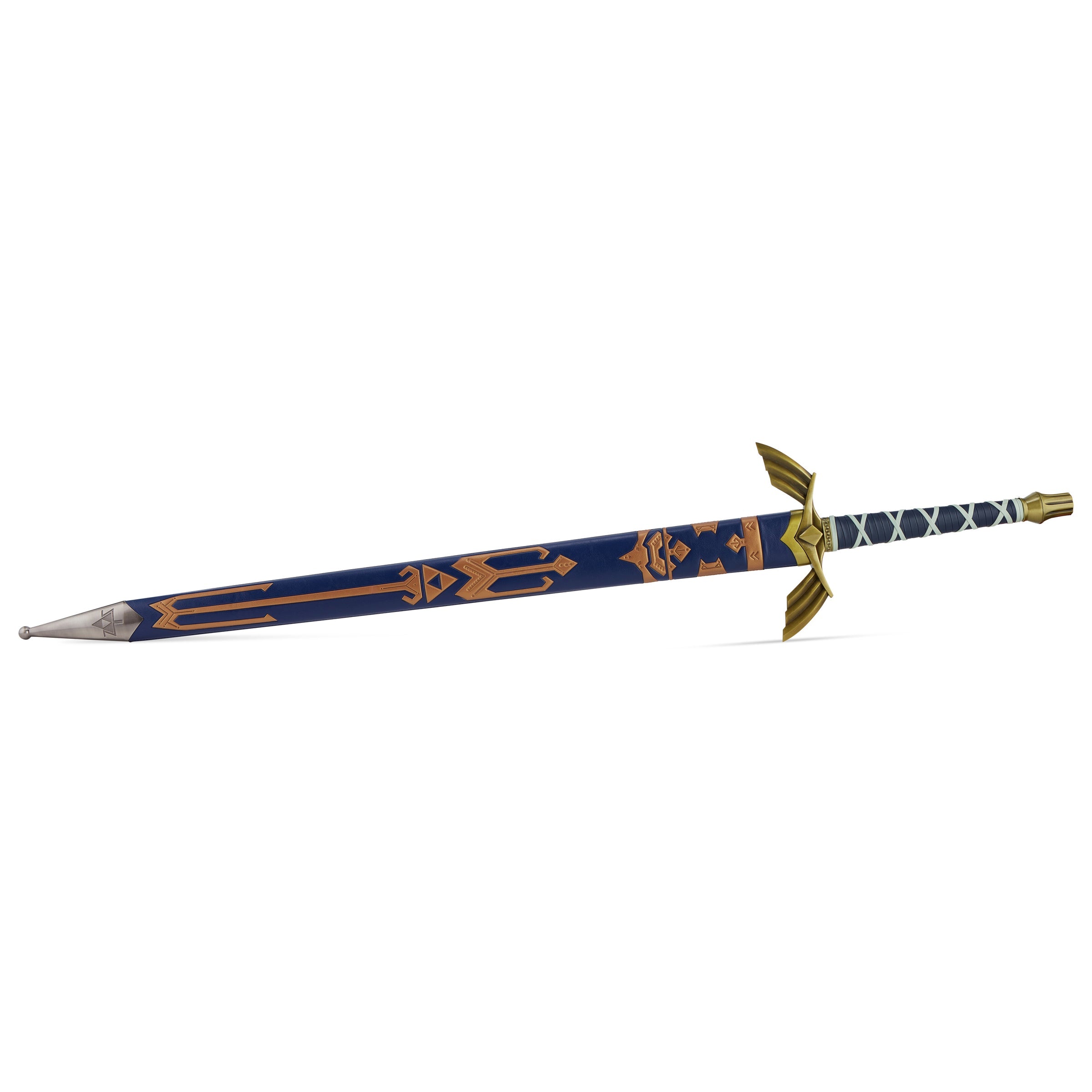 Legend Of Zelda- Metal Master Sword with Blue Leather Sheath (Blue)